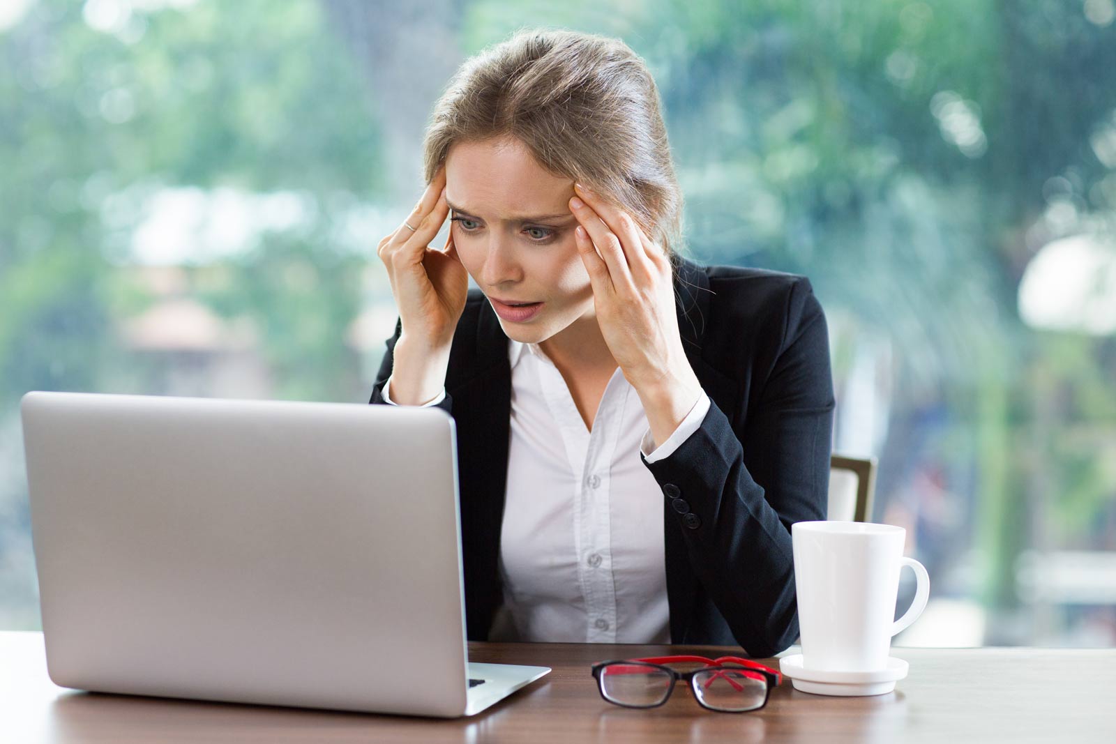 frustrated computer user