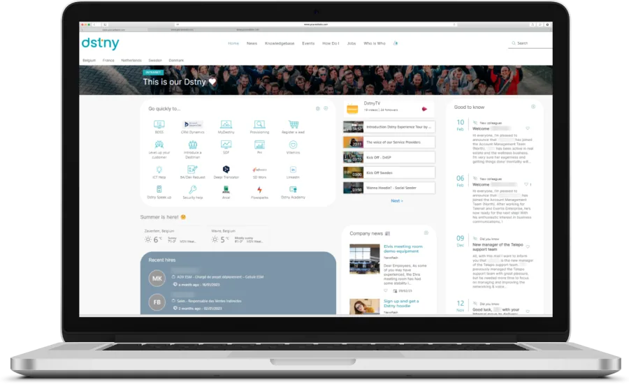 L&rsquo;intranet Involv de Dstny