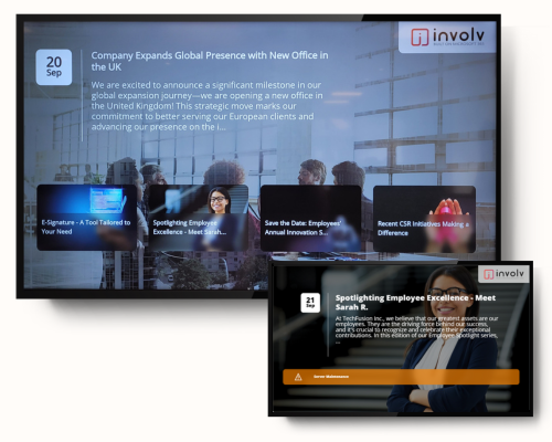 Involv Cast Digital signage