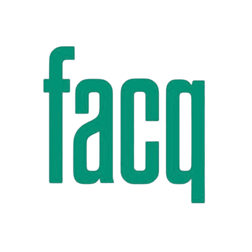 A colorful dark logo of the word